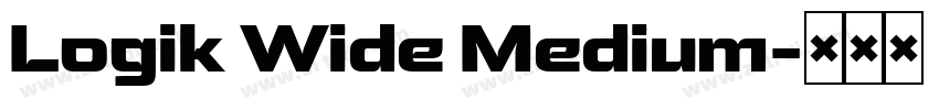 Logik Wide Medium字体转换